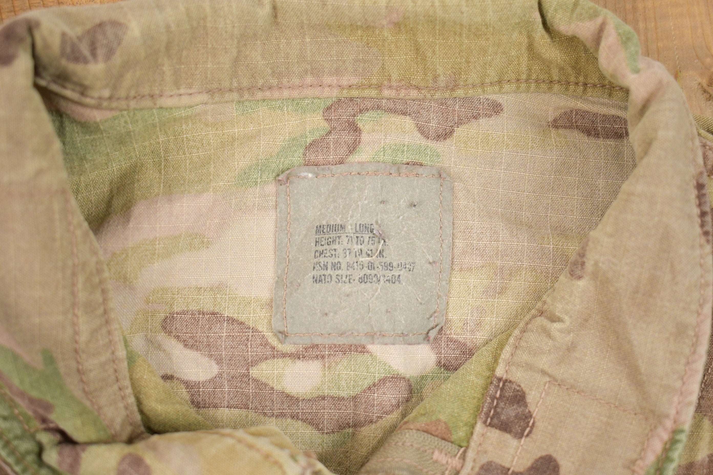 Vintage 2001 Military Camo Field Jacket