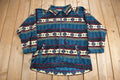 Vintage 1990s All Over Aztec Pattern Fleece Sweater