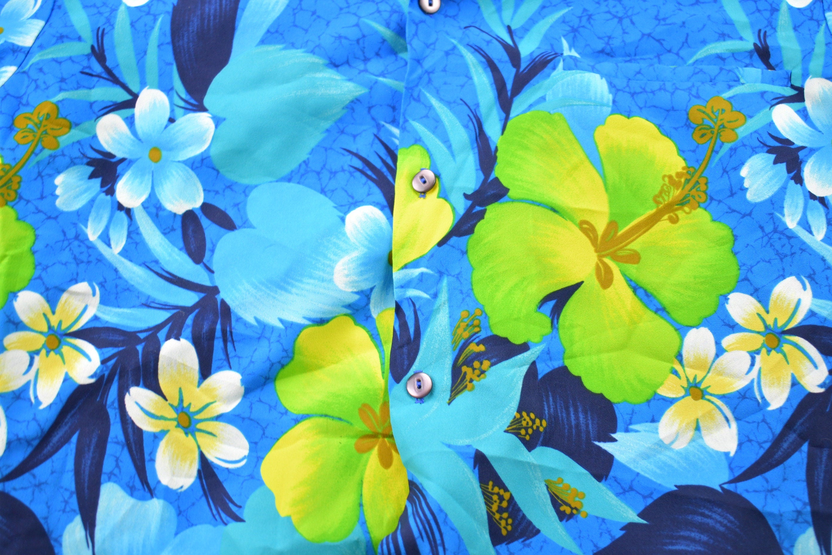 Vintage 1990s Floral All Over Print Short Sleeve Button Up Shirt