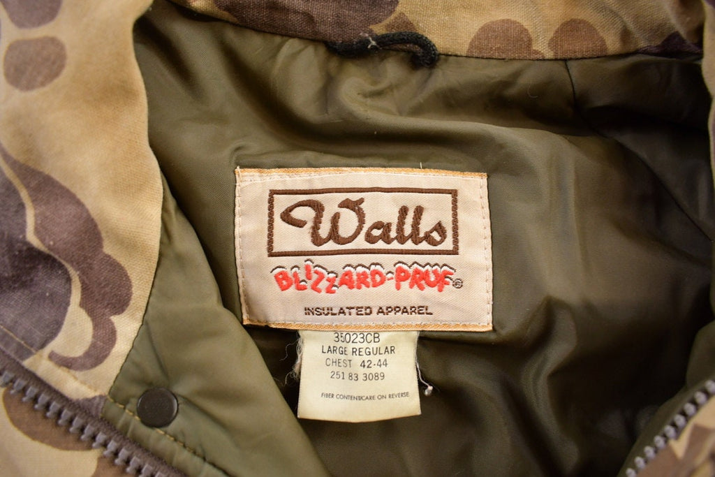 Vintage 1980s BlizzardPruf Frog Camo Winter Jacket