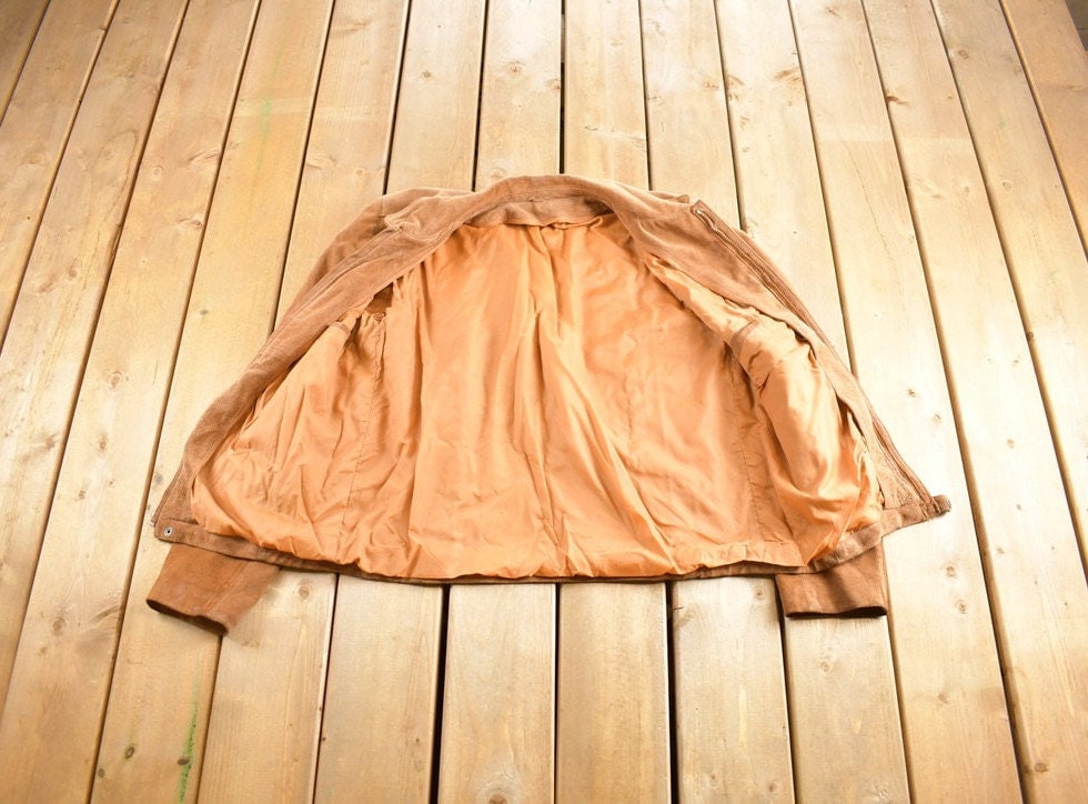 Vintage 1980's Beige Suede Coat