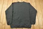 Vintage 1990s Hanes Blank Black Crewneck Sweatshirt