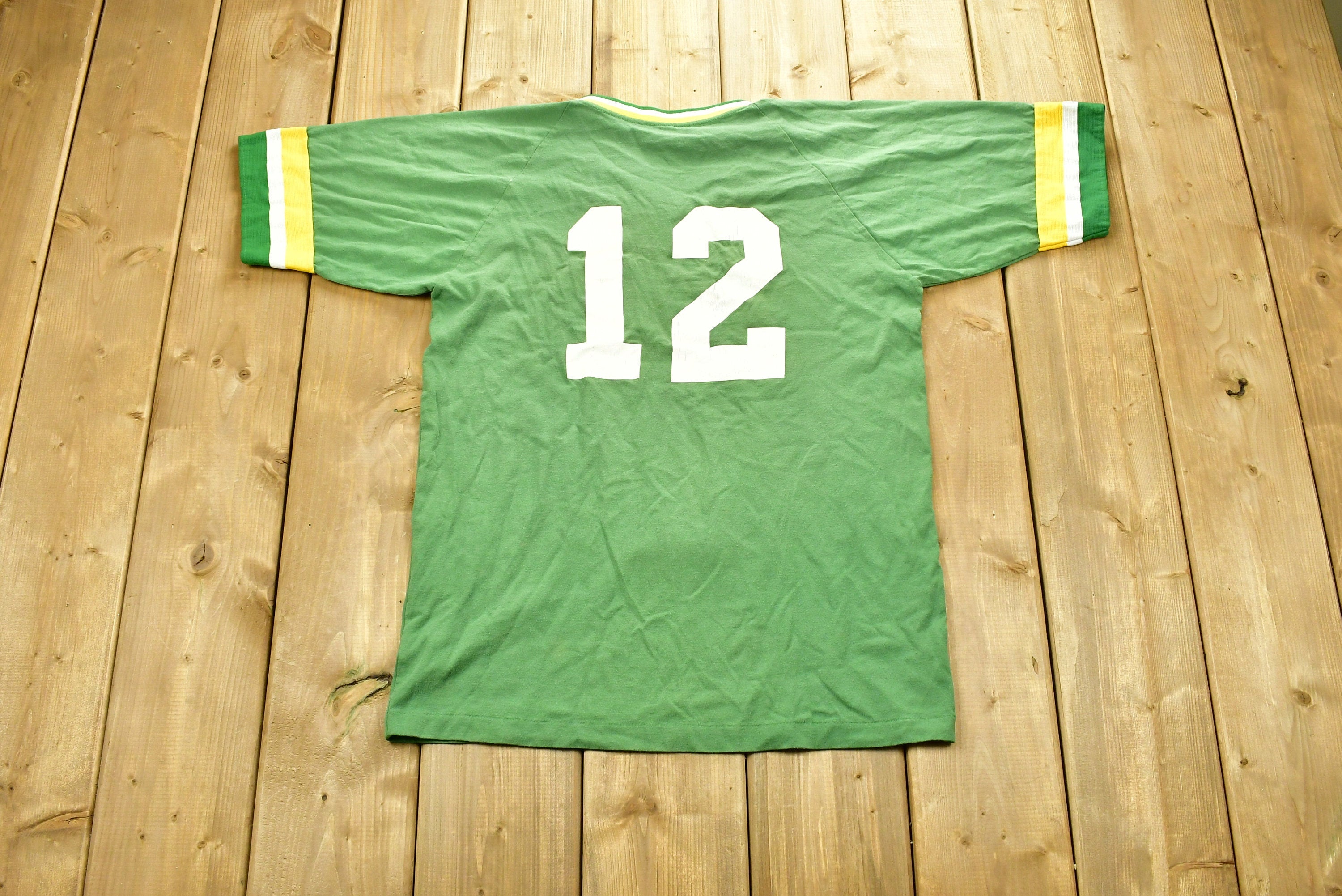 Vintage 1980s University of Quaker State Collegiate Ringer T-Shirt