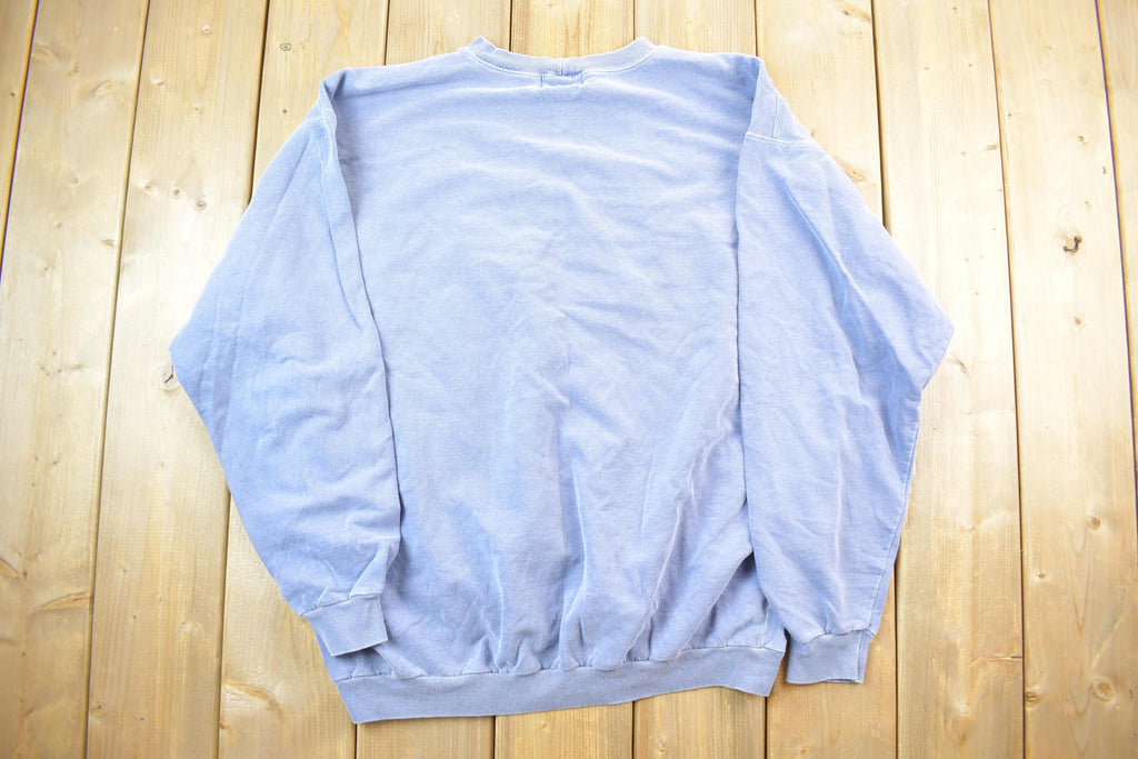 Vintage 1990s Toronto Big T Embroidered Floral Print Letter Crewneck Sweatshirt
