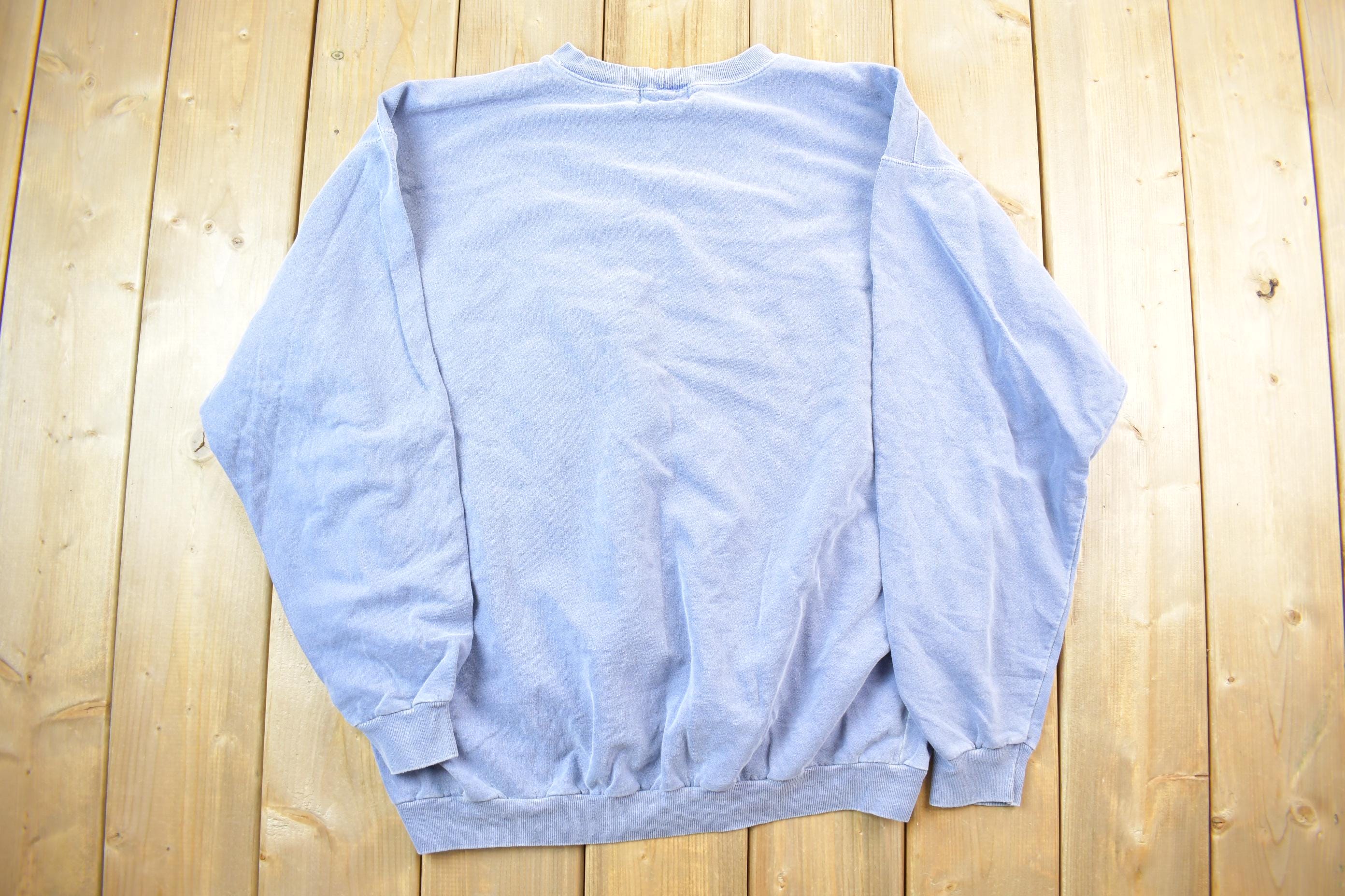 Vintage 1990s Toronto Big T Embroidered Floral Print Letter Crewneck Sweatshirt