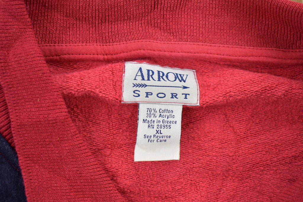 Vintage 1990 Arrow Sport Collared Sweatshirt