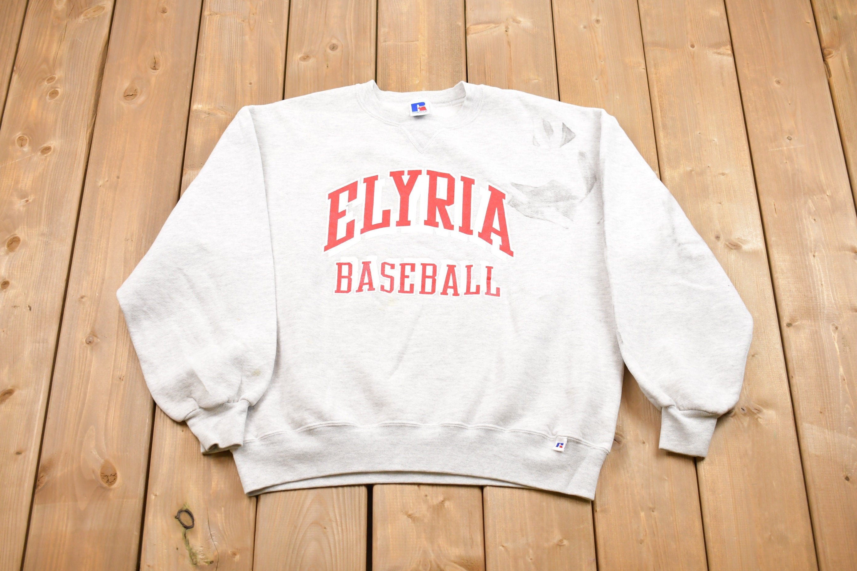 Vintage 1990s Elyria Baseball Crewneck Sweatshirt