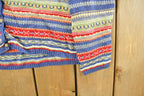 Vintage 1990s Eddie Bauer Rainbow Button Up Knit Cardigan Sweater Women's M