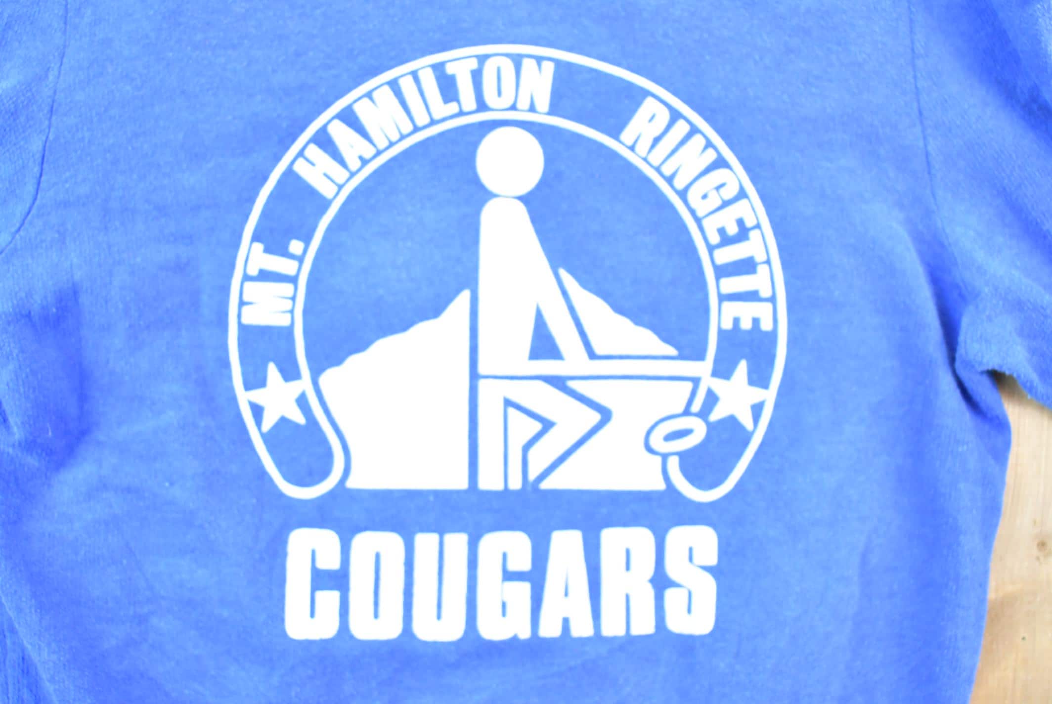 Vintage 1980s Mt Hamilton Ringette Cougars Crewneck Sweatshirt