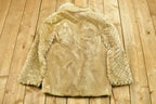 Vintage 1970's Sheered Silver Fox Fur Coat