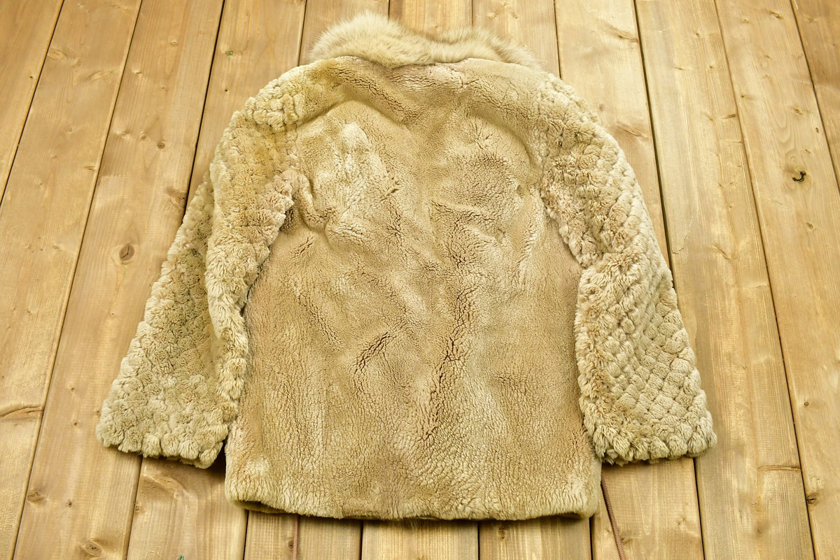 Vintage 1970's Sheered Silver Fox Fur Coat