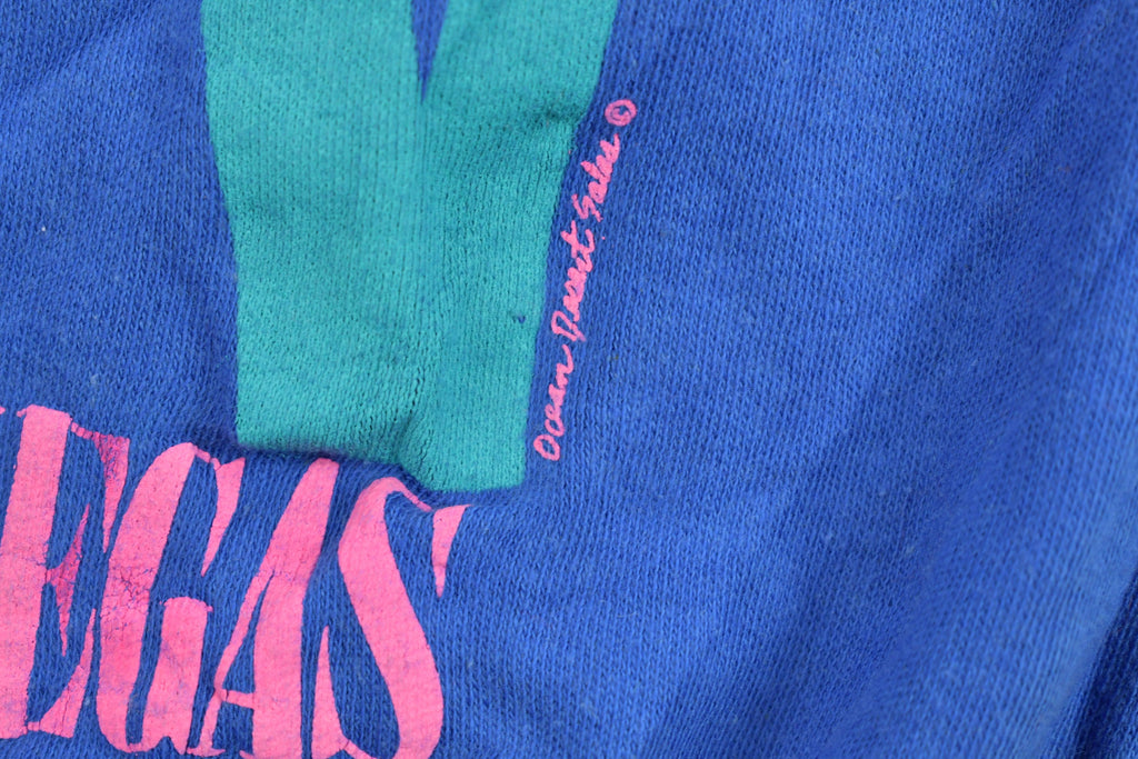 Vintage 1980s Las Vegas On Vacation Raglan Crewneck Sweatshirt