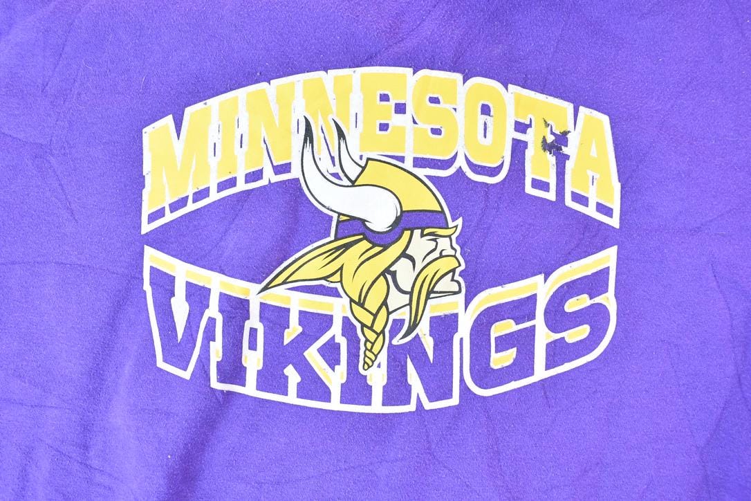 Vintage 1990s Minnesota Vikings NFL Crewneck Sweatshirt