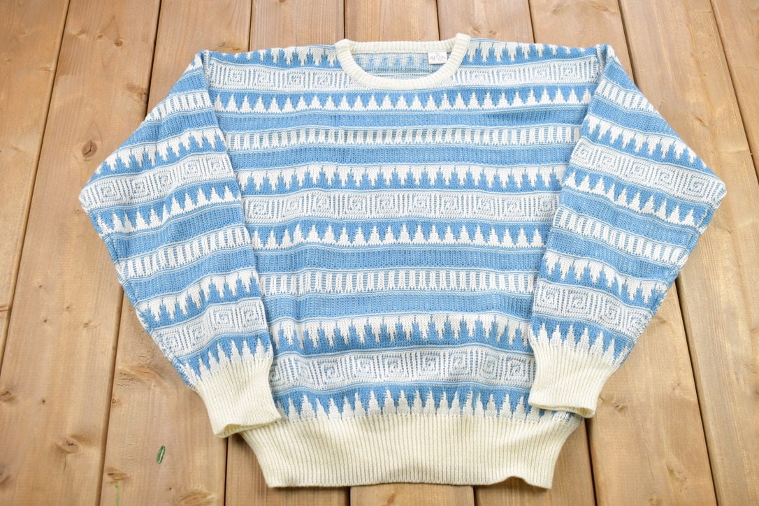 Vintage 1990s Knitted Crewneck Sweater