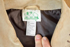 Vintage 1990s The Quacker Factory Unique Leather Savannah Desert Animal Embroidered Jacket Made In USA