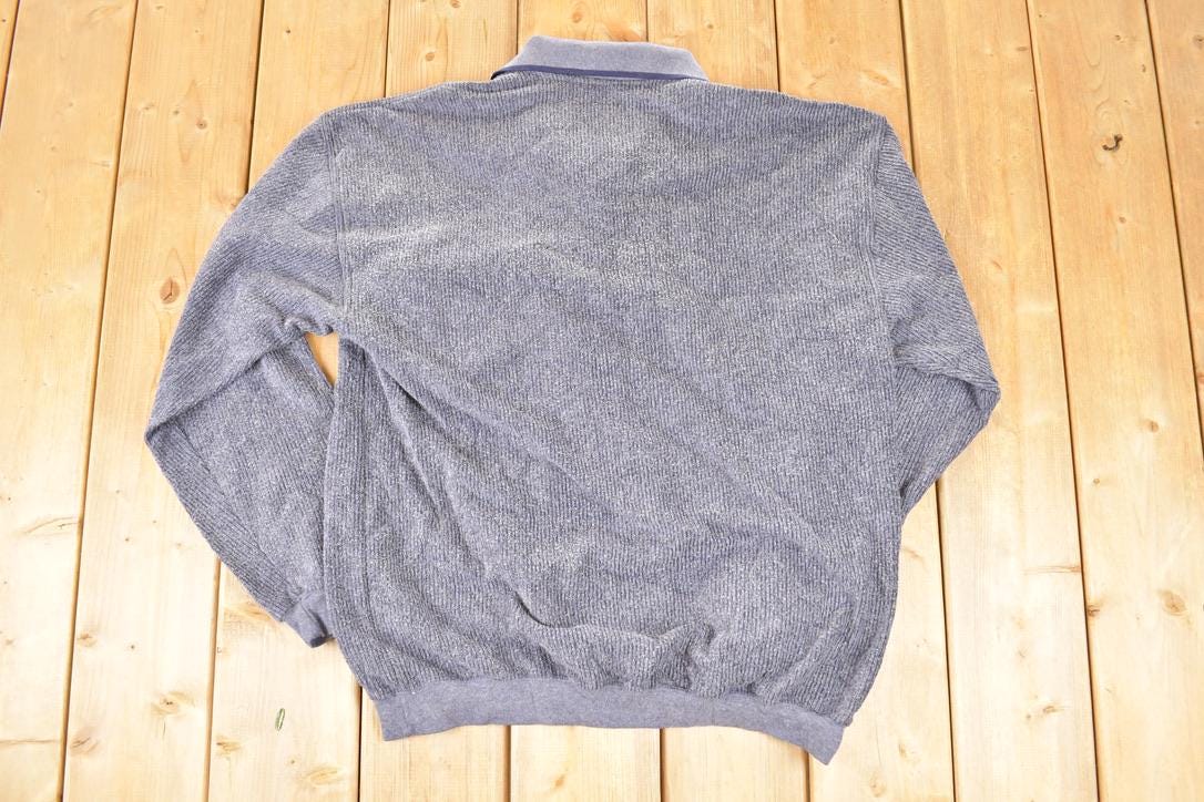 Vintage 1990s Safe Harbour Quarter Button Collared Shirt Mens L
