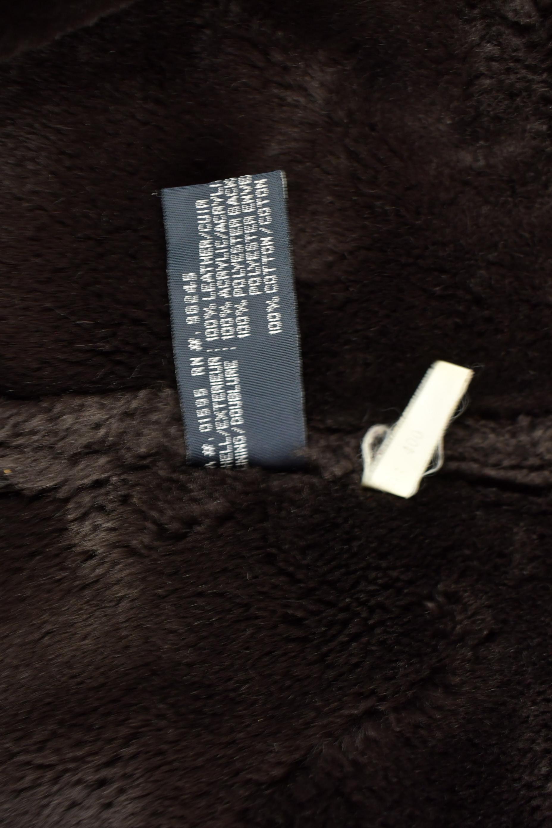 Vintage 1990s Hechter Jeans Authentic Shearling Zip Up Jacket Size L