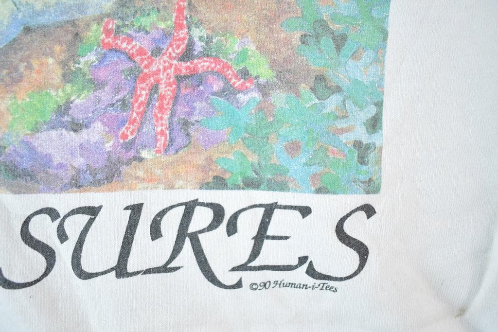 Vintage 90s Sea Scape T-Shirt: Protect Our Natural Treasures Mens M