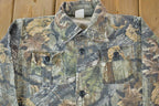 Vintage 1990s Tree Camo Youth Flannel Button Up Shirt  1990s Button Up  Vintage Flannel  Plaid Shirt  Button Down