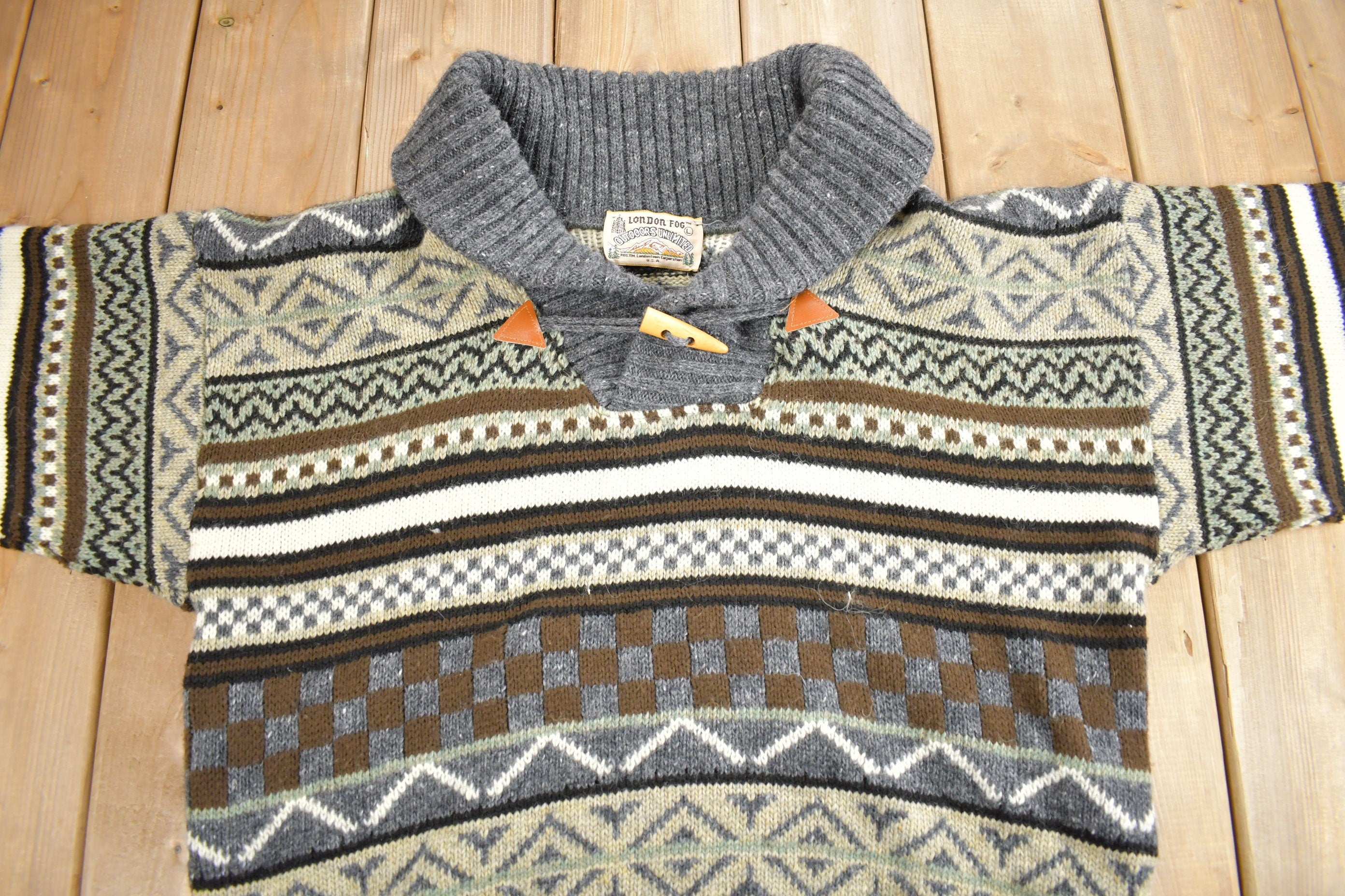 Vintage 1990s London Fog Outdoors Unlimited Knit Sweater