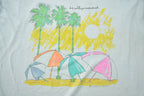 Vintage 1989 Hollywood Beach Graphic Sleeveless T-Shirt