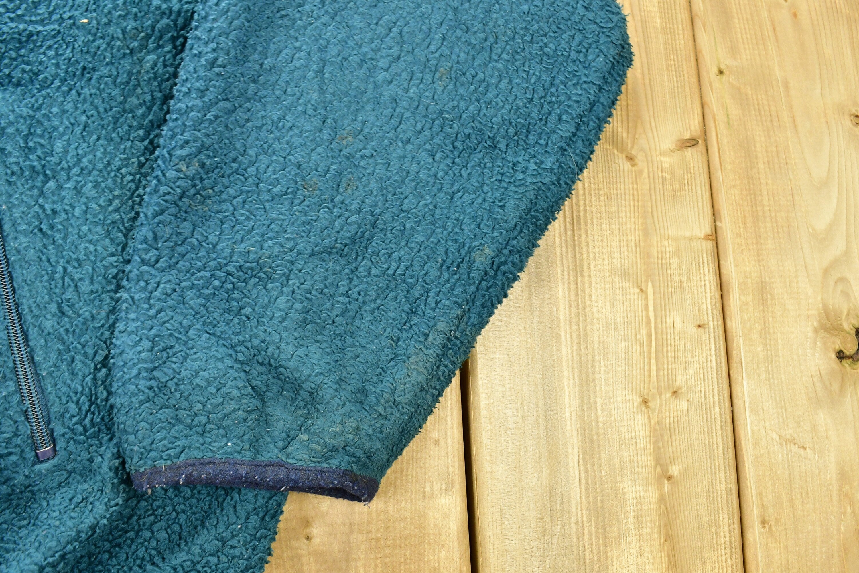 Vintage 1990s LL Bean Deep Pile Fleece Sweater Outdoorsman Full Zip