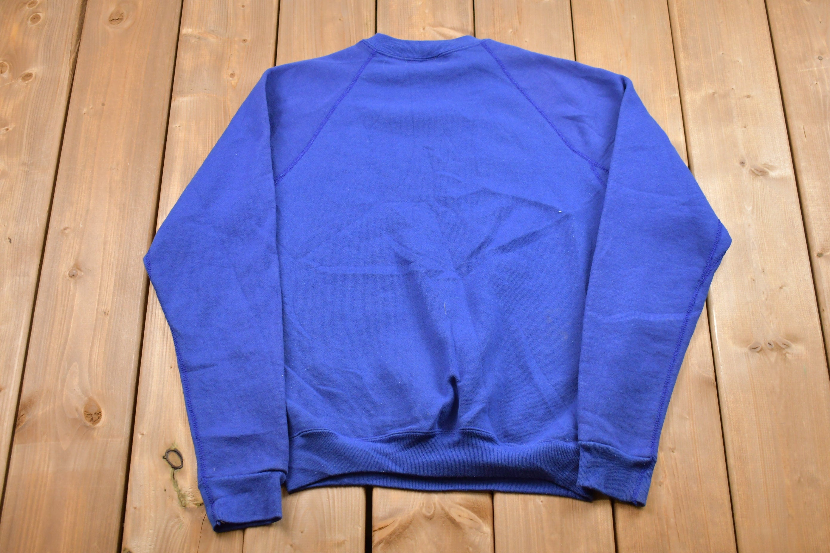 Vintage 1990s Blank Raglan Crewneck Sweatshirt