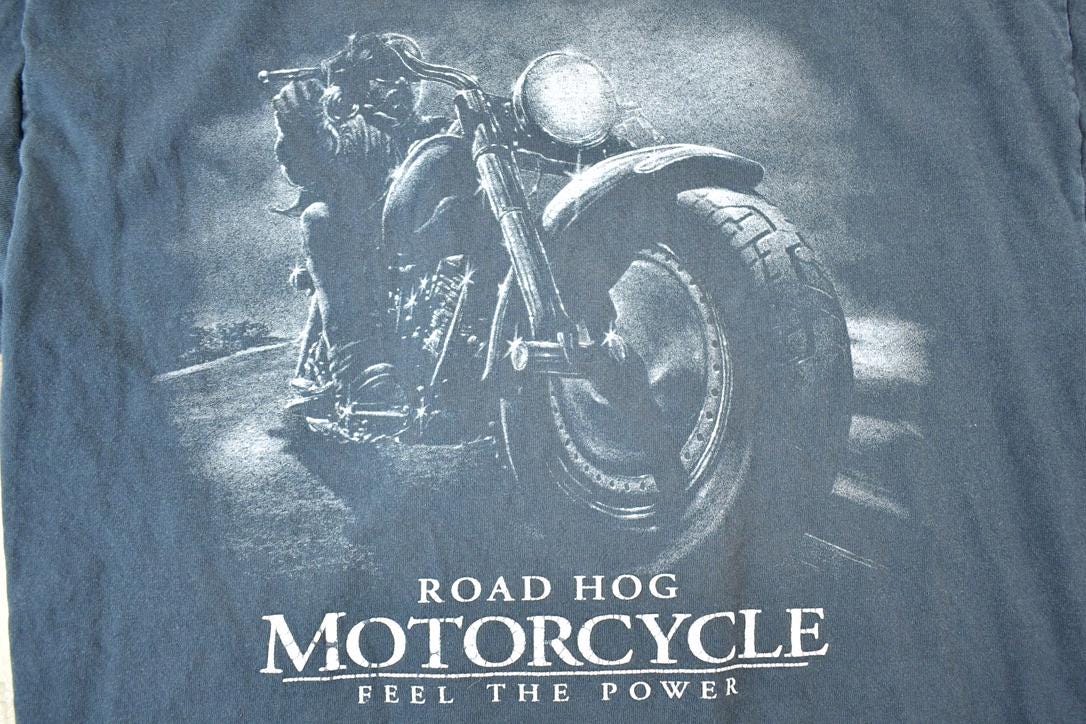 Vintage 1990s Road Hog Motorcycle T-Shirt Mens M