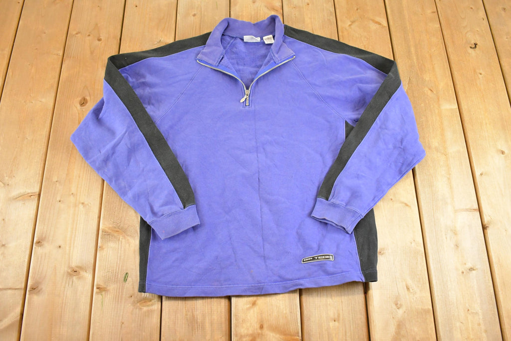 Vintage 1990s Gap Tech Quarter Zip Sweatshirt Mens S