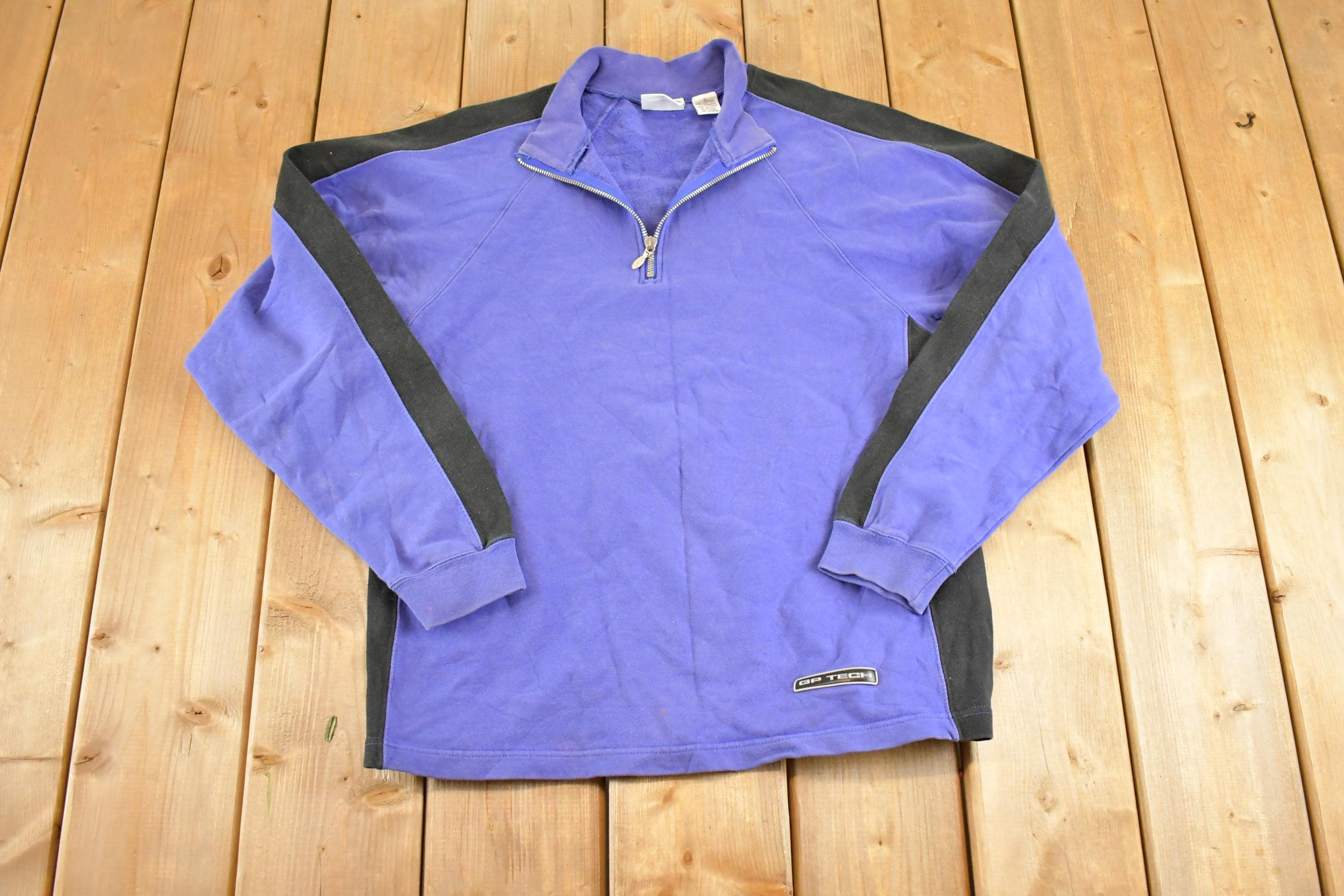 Vintage 1990s Gap Tech Quarter Zip Sweatshirt Mens S