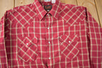 Vintage 1990s Plains Western Wear Plaid Button Up Shirt Size LT