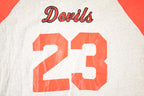 Vintage 1990s Devils Souvenir Baseball Button Up T-Shirt Men's XL