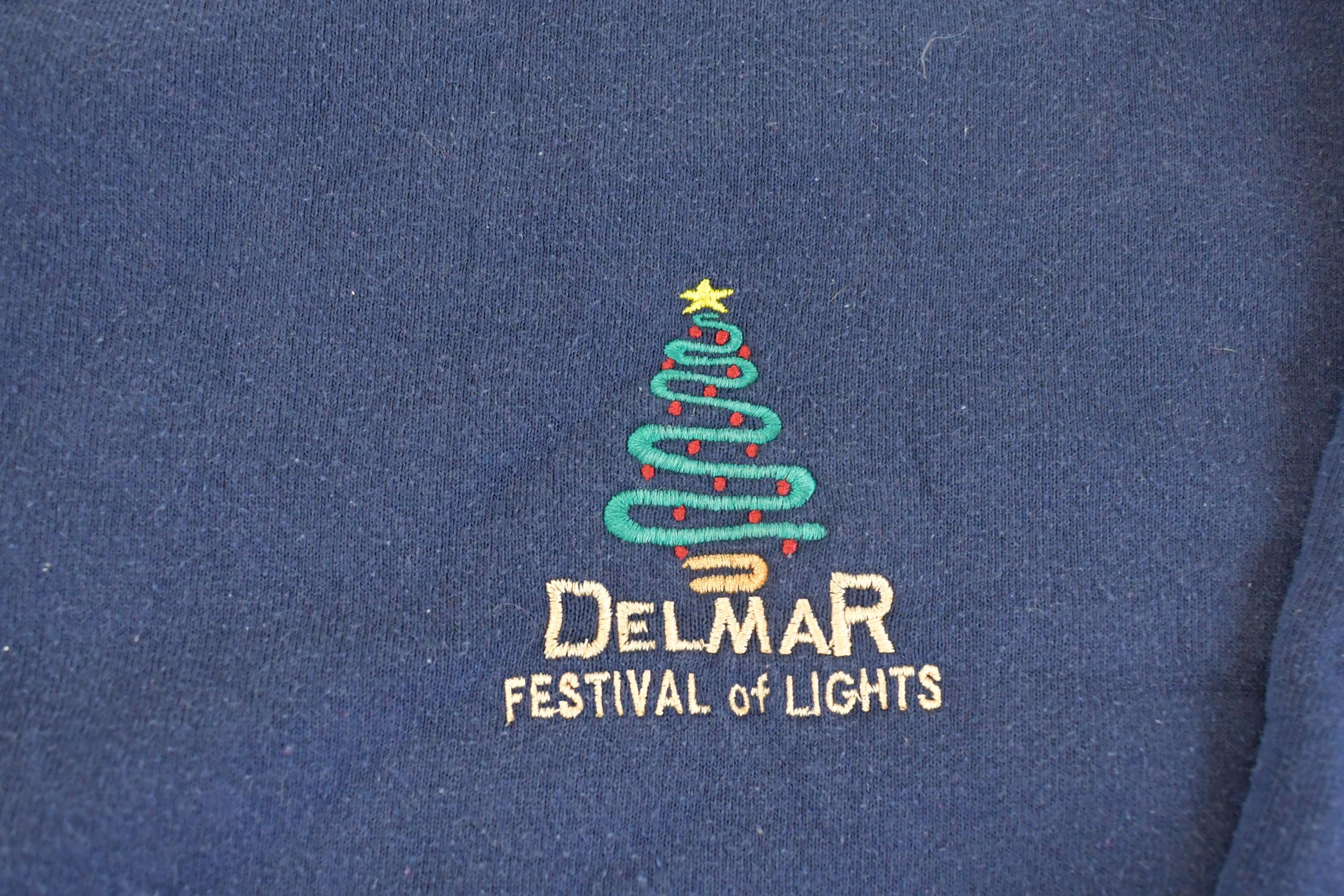 Vintage 1990s Delmar Festival Of Lights Souvenir Crewneck Sweatshirt Men's L