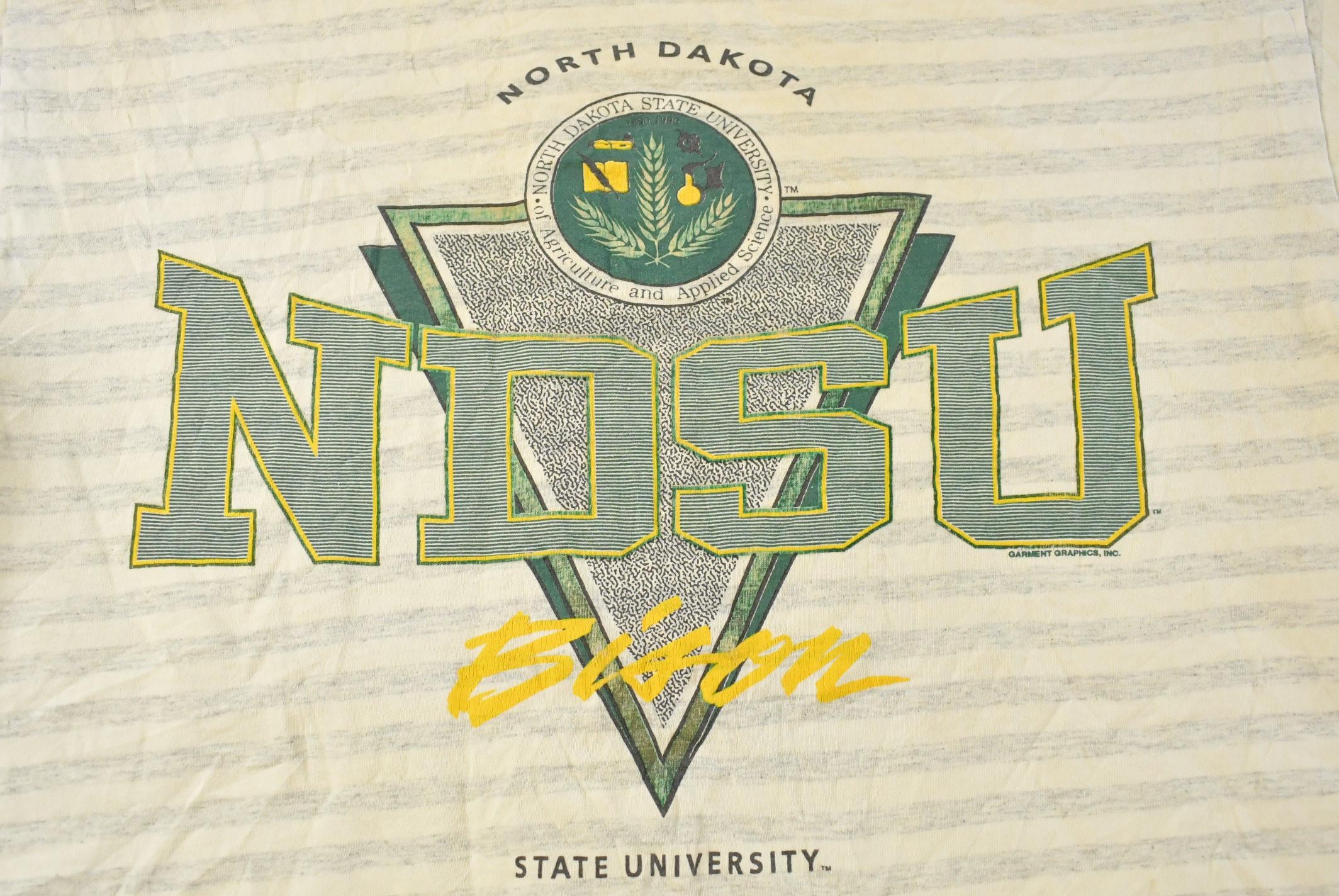 Vintage 1990s North Dakota State Bisons Collegiate T-Shirt Men's L / 90s Sportswear / Athleisure / Athletic / Single Stitch