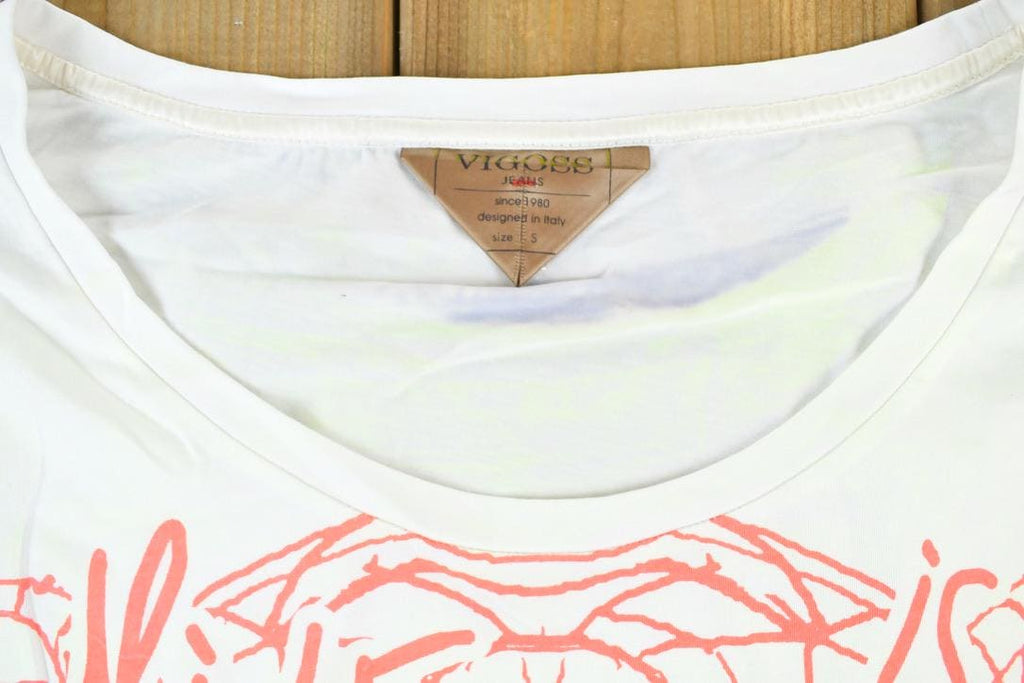 Women Vintage Vigoss Y2K Bigger Than Yours T-Shirt / Vigoss Grunge Elephant Print / Contrast Stitch / Internet Famous Clothing / Over Dyed