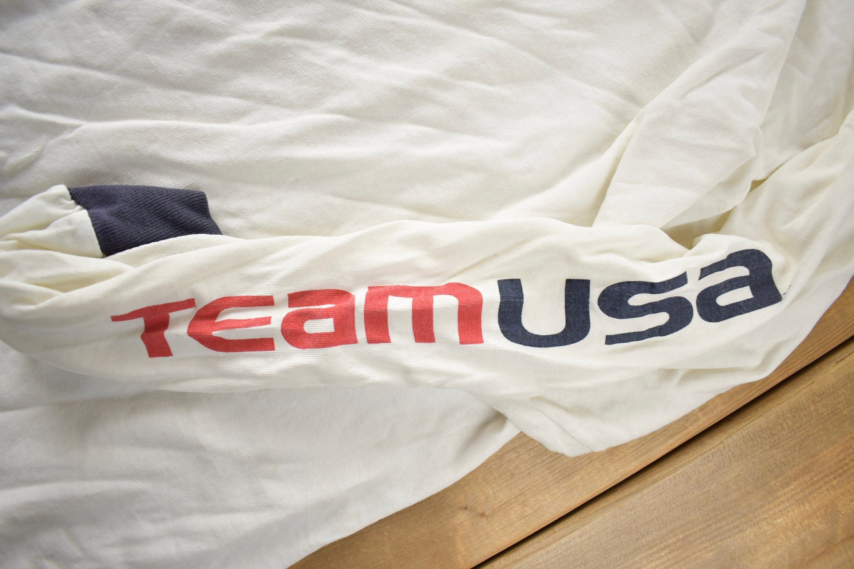 Vintage 1990s Team USA Olympics Graphic T Shirt Made In USA