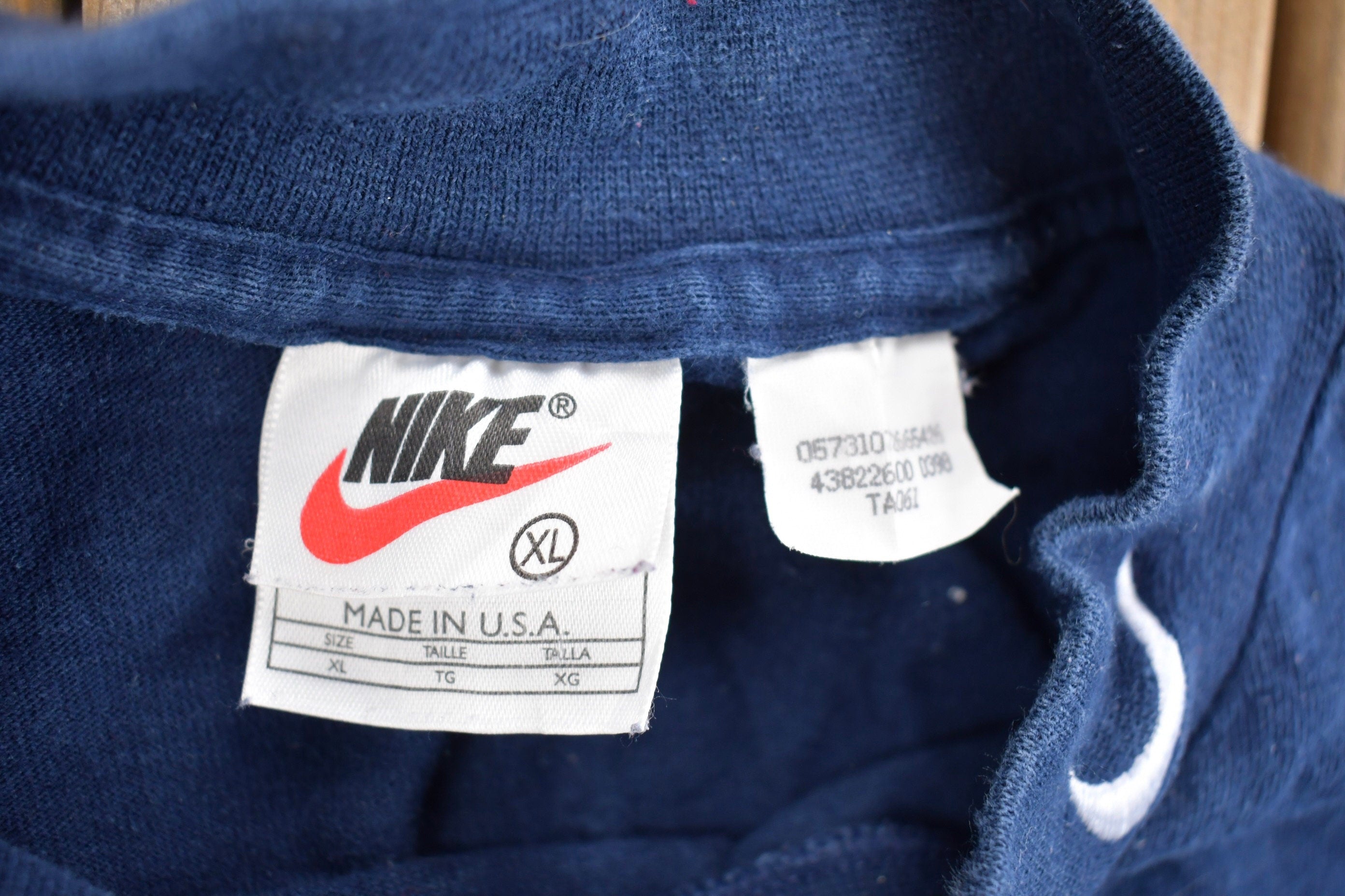 Vintage 1990s Nike Mini Swoosh Mockneck Long Sleeve T Shirt