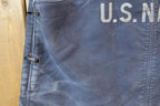 Vintage 1940s N Deck Bib Overalls WWII Blue