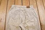 Vintage 1980's Lee Riveted Beige Jeans