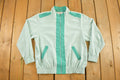 Vintage 1980s Alfred Dunner Pin Stripe Full Zip Windbreaker