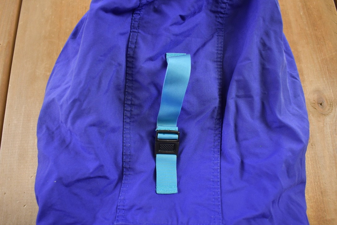 Vintage 1990s Patagonia Blue Windbreaker Rain Jacket