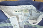 Vintage 1990s LL Bean Striped Button Up Polo Style Shirt
