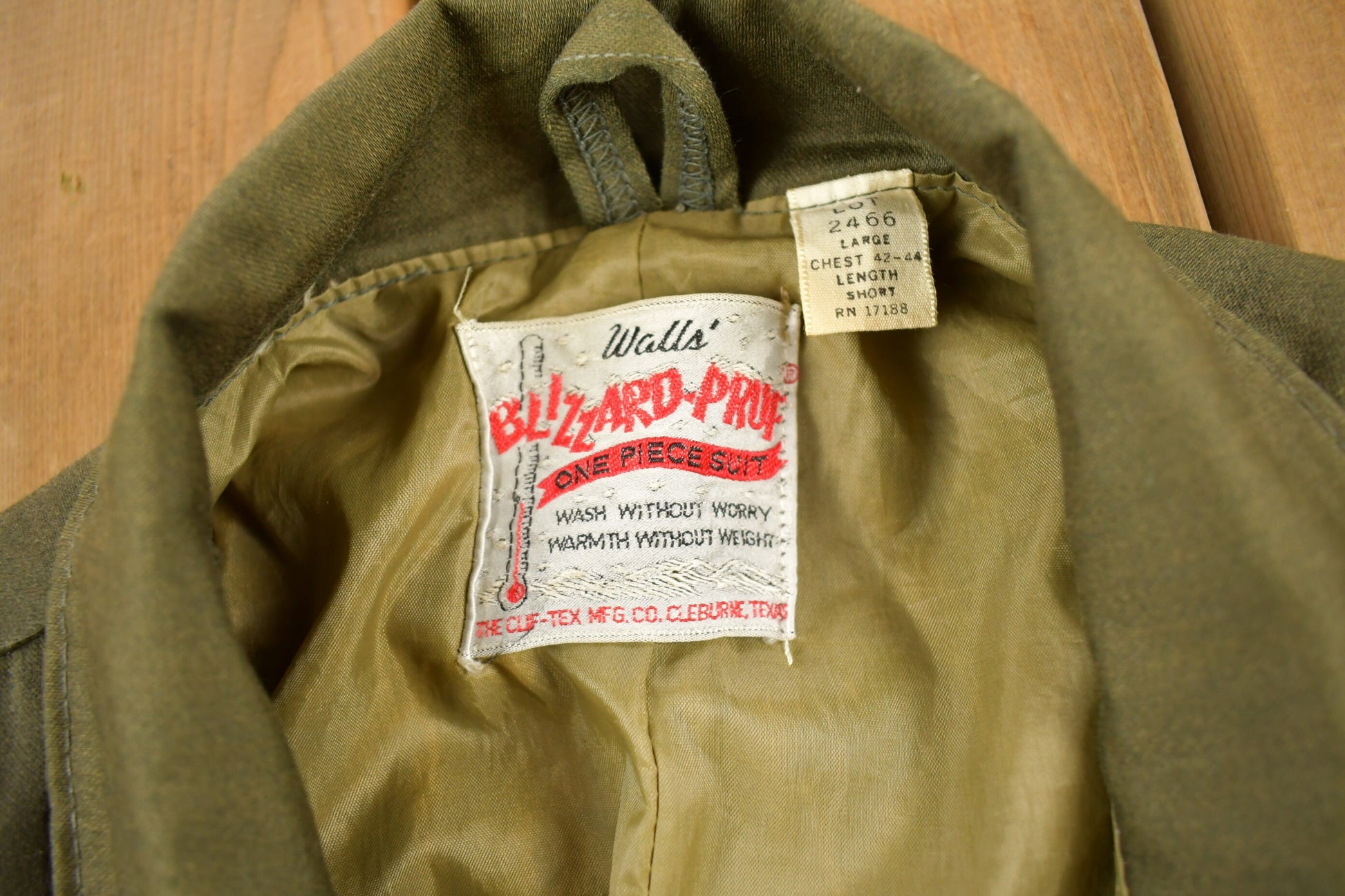 Vintage 1970s Walls Blizzard Proof One Piece Jumpsuit Size Large Short