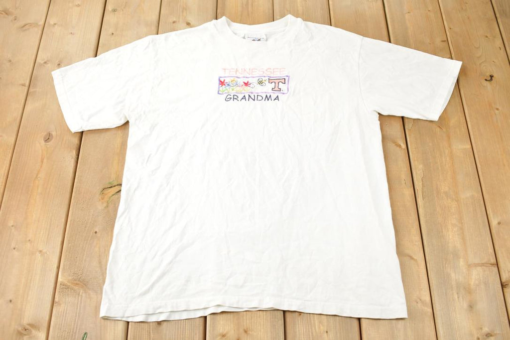 Vintage 1990s Tennessee Grandma Embroidered T Shirt