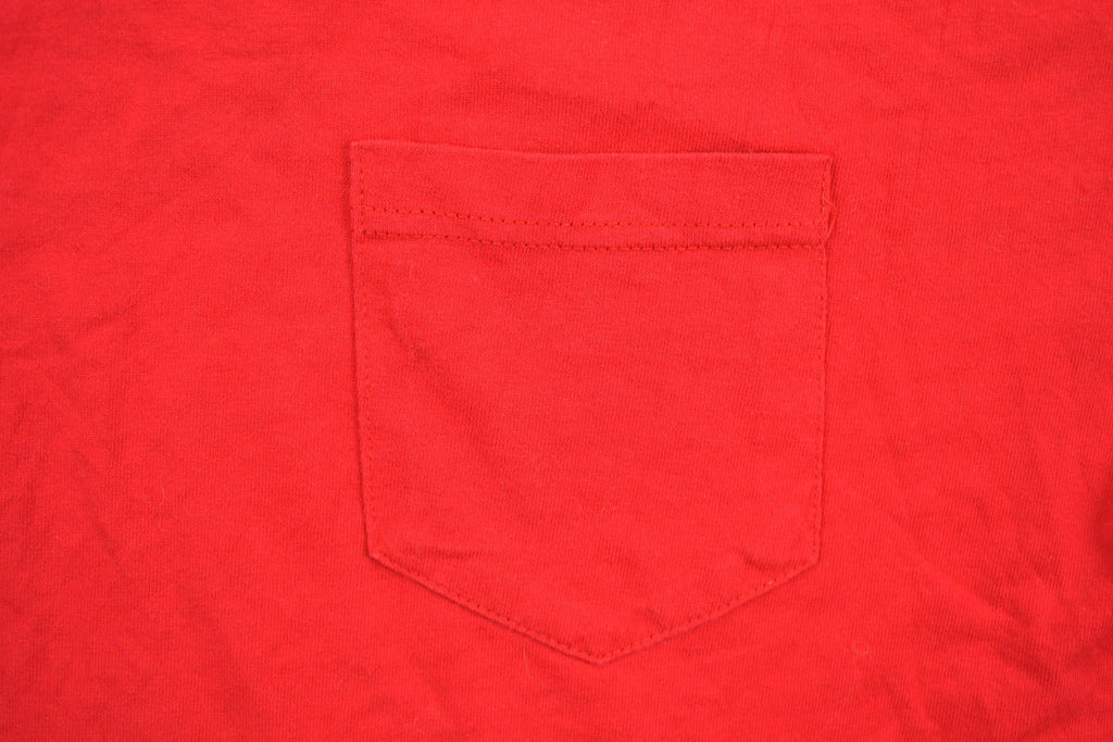 Vintage 1990s Key Elements Blank Red Pocket T Shirt