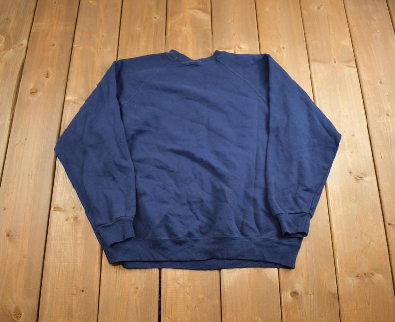 Vintage 1990s Hanes Her Way Blank Crewneck Sweatshirt Made In USA