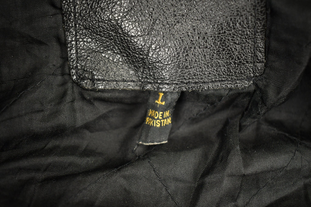 Vintage 1998s Fringed Leather Motorcycle Jacket