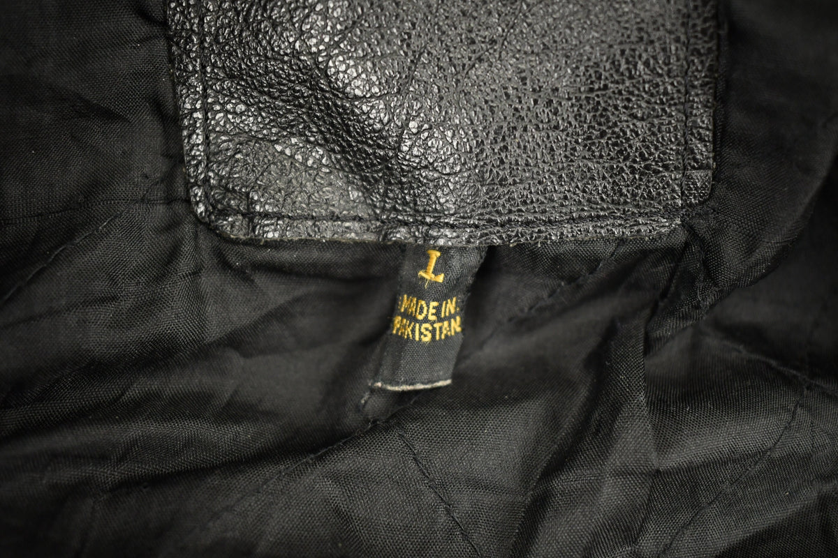 Vintage 1998s Fringed Leather Motorcycle Jacket