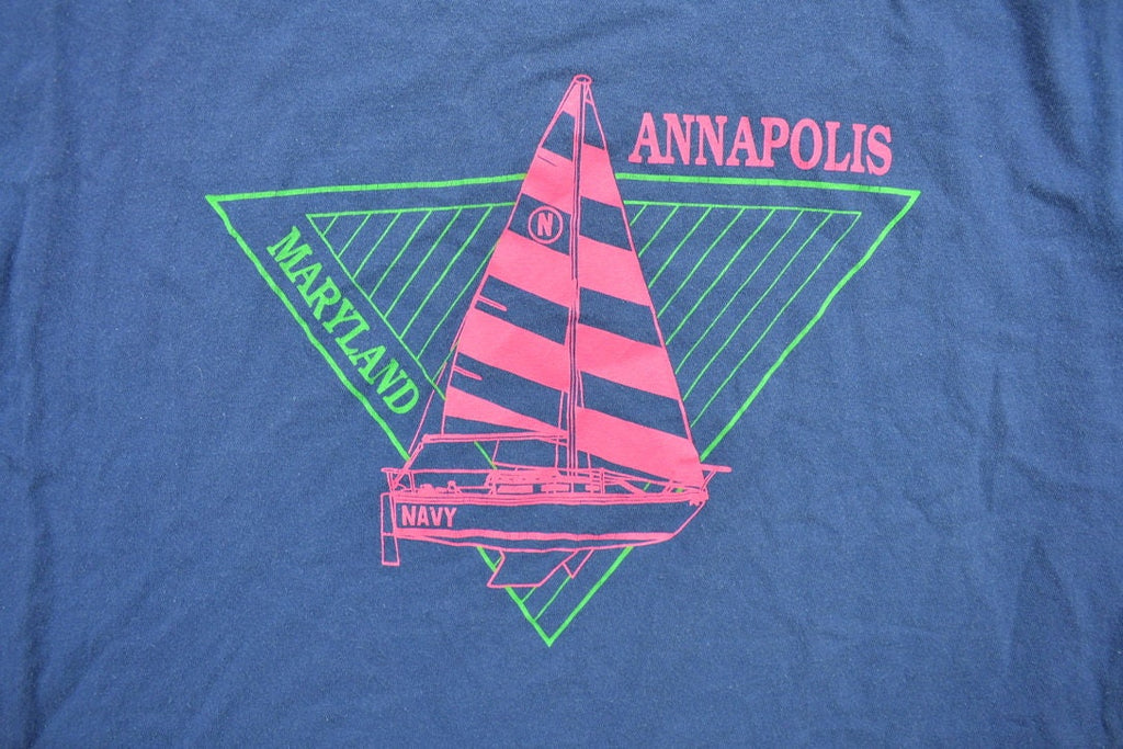 Vintage 1990s Annapolis Maryland Souvenir T Shirt