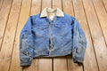 Vintage 1970s Olympic Sherpa Lined Denim Jean Jacket
